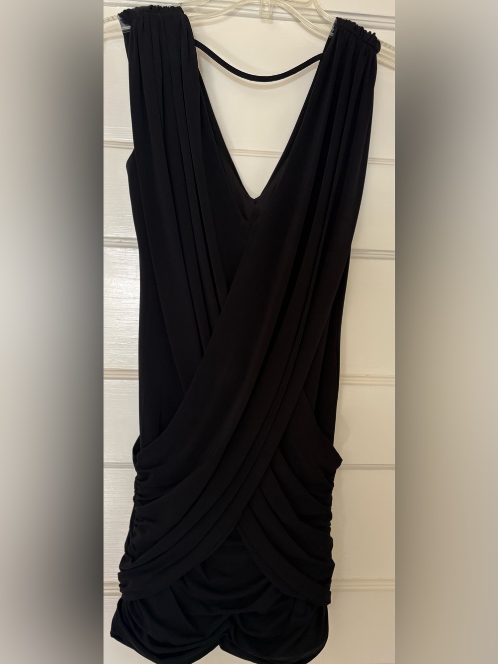 BCBG Max Azria Alondra Black mini cocktail  V-Neck Women's Dress